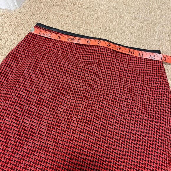 Express Houndstooth Pencil Skirt Red Black – 0 - Picture 9 of 12